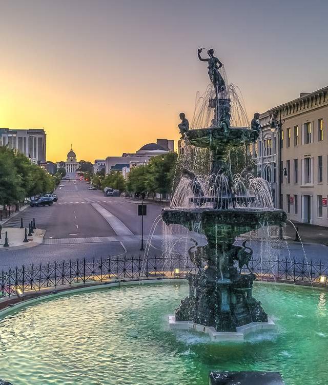 Court Square Fountain in Montgomery, AL